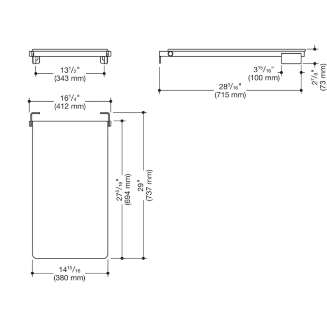 HEWI Bathtub seat with lift-up feature (ADA)