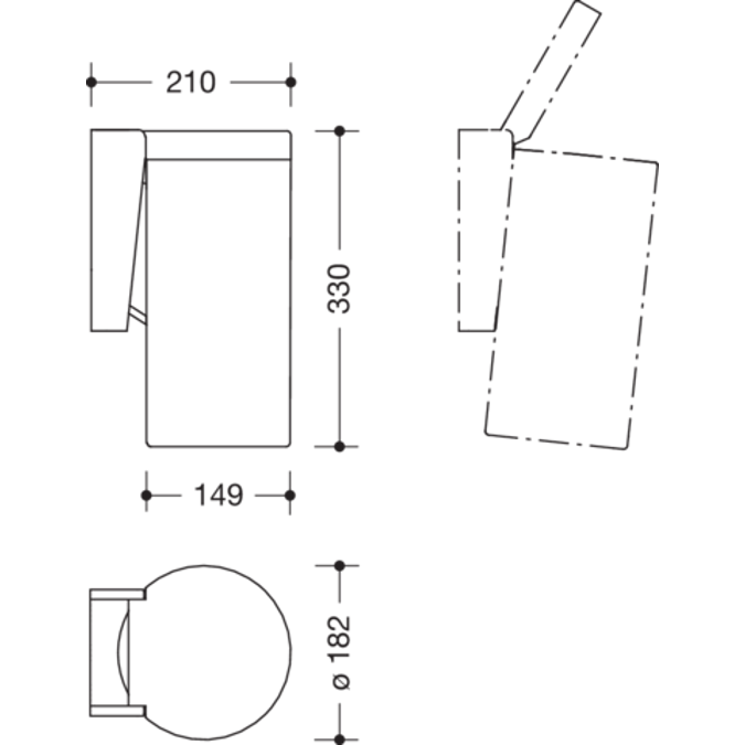 HEWI Waste bin