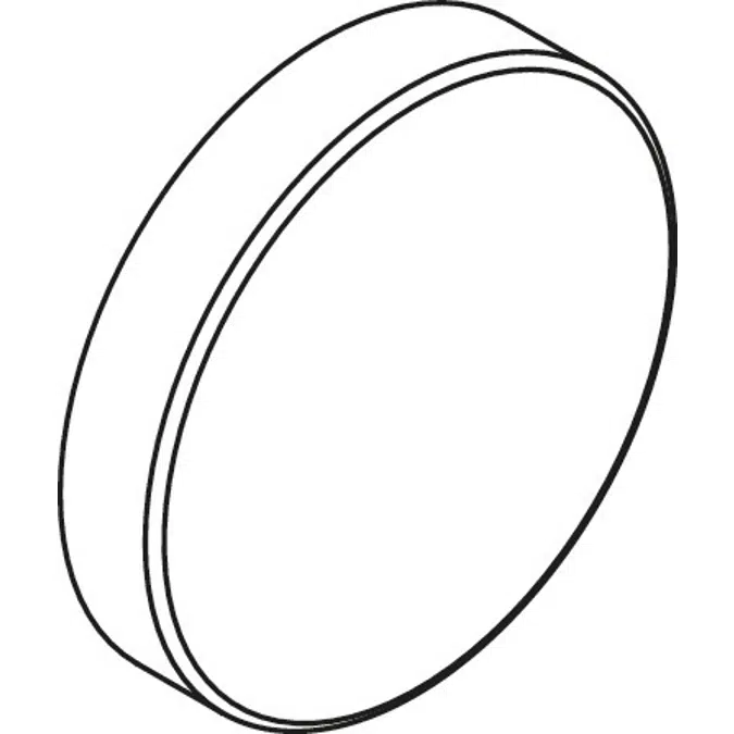 HEWI Cover for mounting plate of mobile support rails and backrests