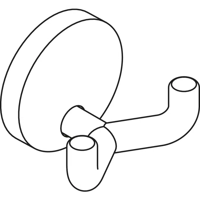 Double hook, ø 50 mm, 477-90-025