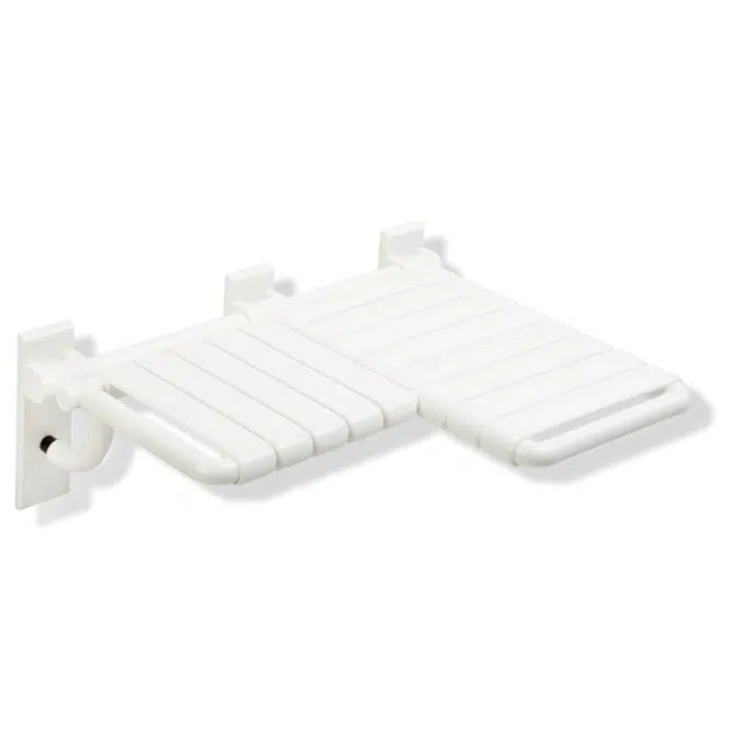 HEWI 801-51US320R L-shaped shower compartment seat with lift-up feature (ADA)