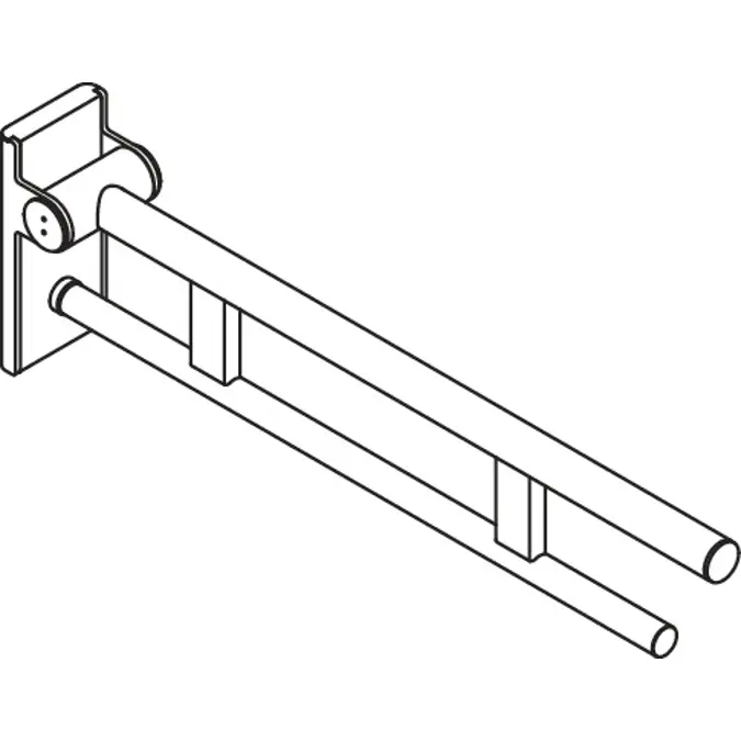 Hinged support rail Duo, 900-50-10260