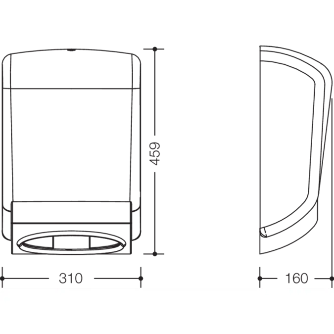 HEWI active+ Paper towel dispenser