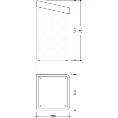 Image for HEWI Paper towel basket