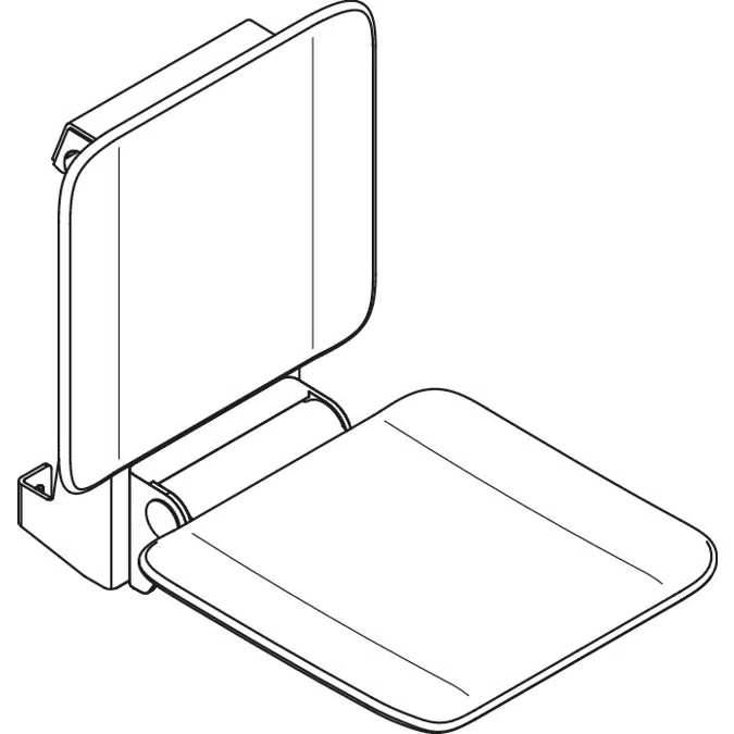 Removable hanging seat, especially for France and Switzerland, 900-51-10660