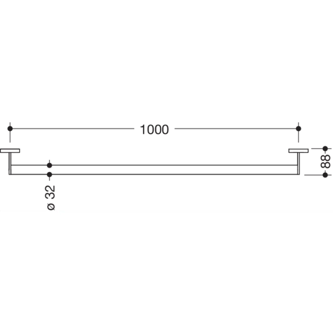 HEWI Support rail