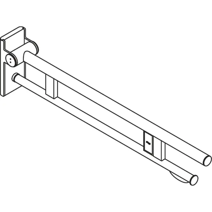 Mobile hinged support rail Duo, 900-50-41260