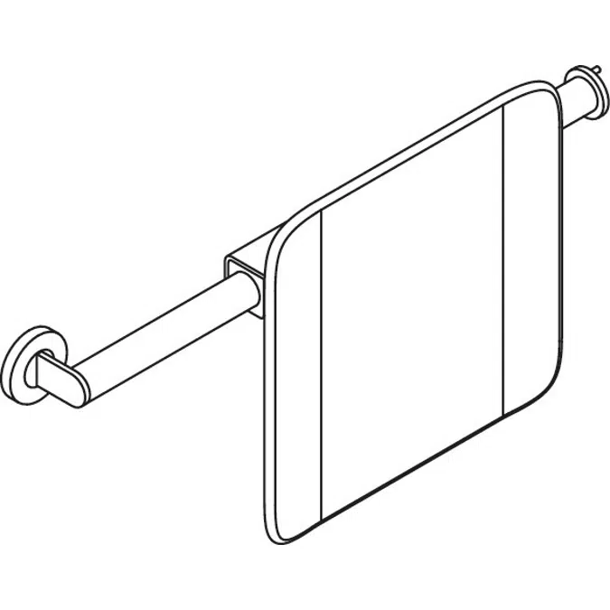 Rückenstütze, Ausführung links, Griff links, Rosette rechts, 900-51-90240