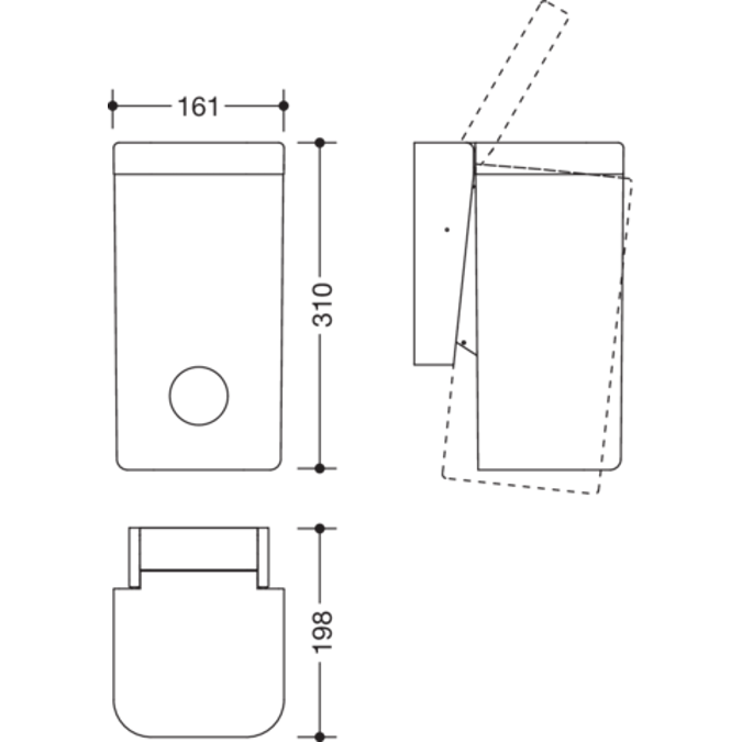 Hygiene combination, Capacity approx. 6 l, 477-05-10298