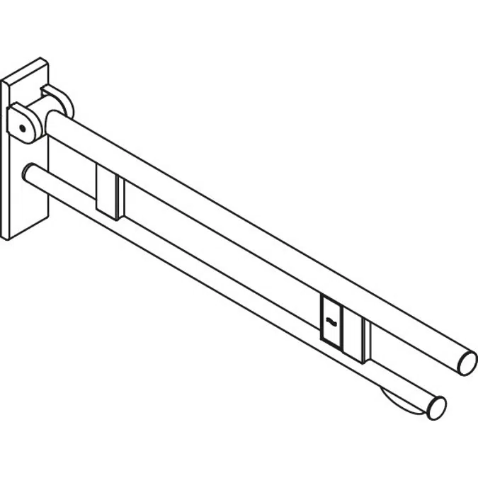 Hinged support rail Duo, 900-50-16940