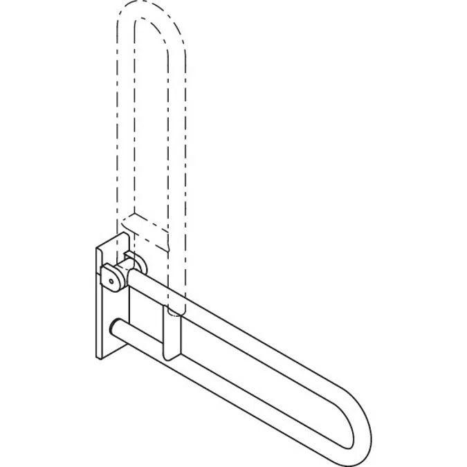 HEWI Hinged support rail