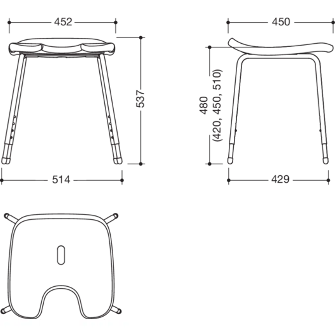 HEWI Shower stool