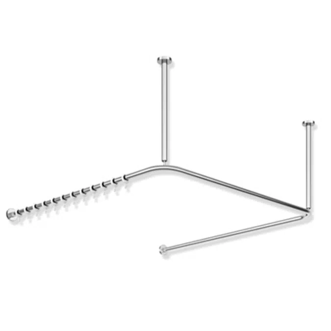 BIM objects - Free download! Curtain rail, 1487x1475x1487 | BIMobject