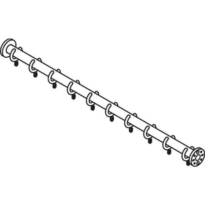 HEWI Shower curtain rail