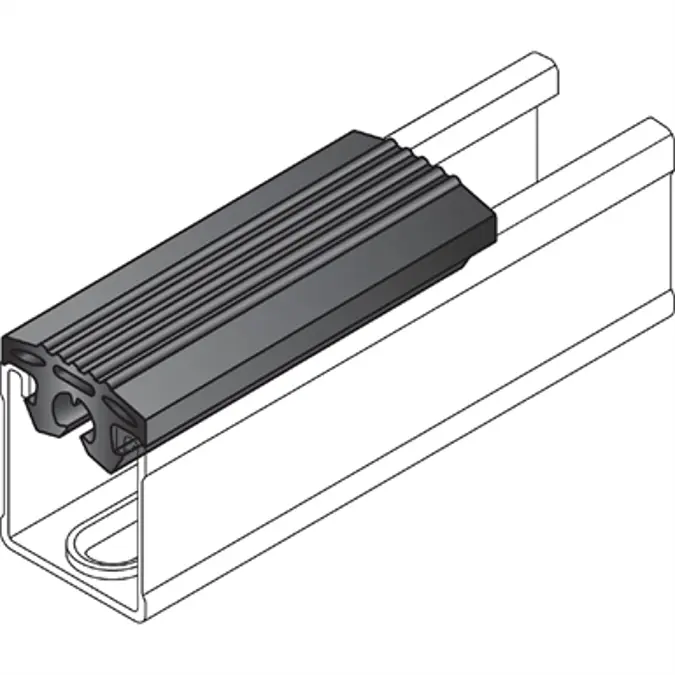 Objetos BIM - ¡Descarga gratis! Rubber inlay MQZ-RI 10cm HVAC | BIMobject