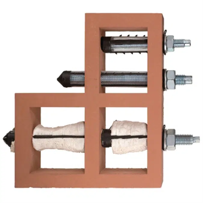 Modular composite mesh sleeves for fastenings in masonry HIT-SC  HVAC