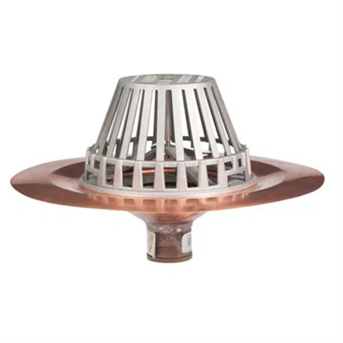 Clamp-Tite Spun Copper Drain No Hub