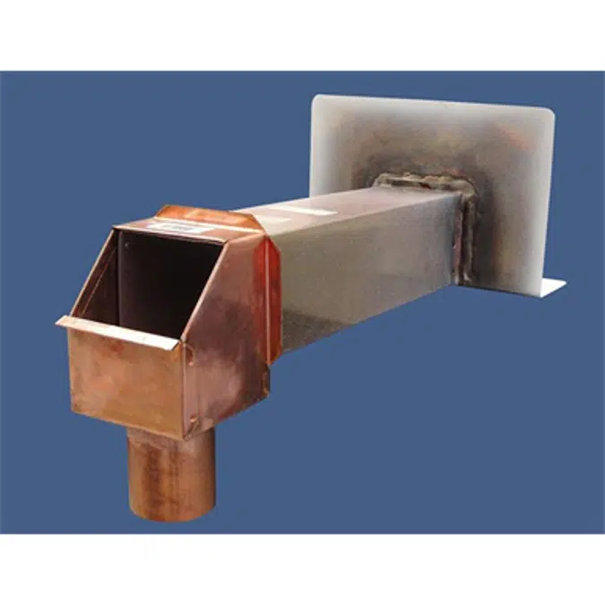 Clamp-Tite Copper Box Scupper - TPO