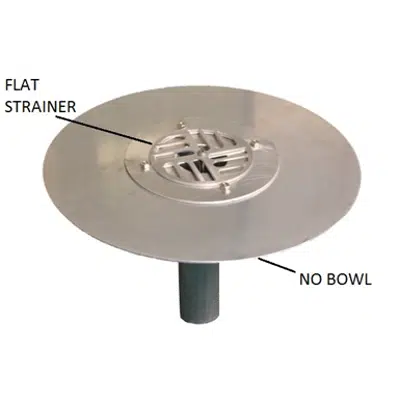 afbeelding voor Clamp-Tite Aluminum Flat Top Drain No Bowl