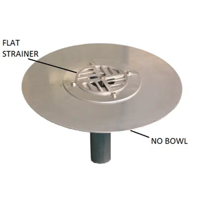 Clamp-Tite Aluminum Flat Top Drain No Bowl