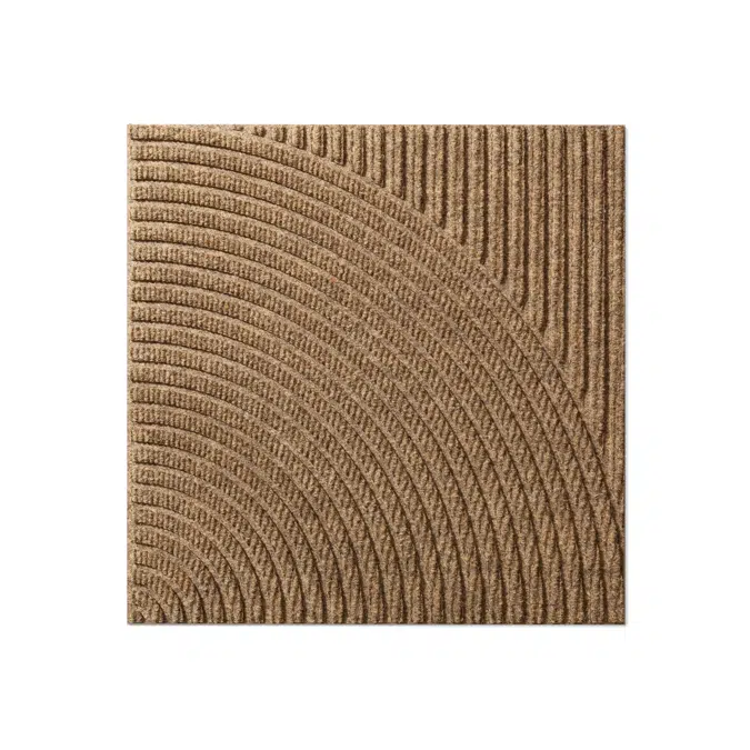  Heymat Entry Mat Tile - Vertical & Circular Beige (Combination Series)