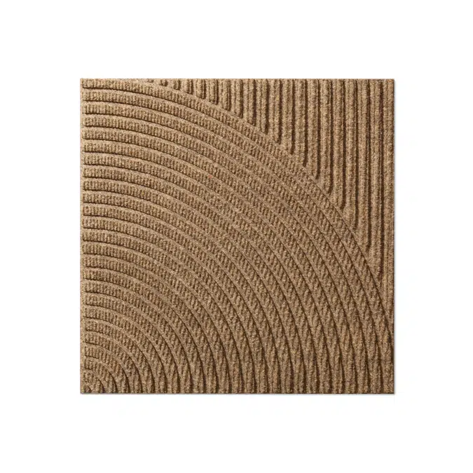 Heymat Pro Zen Carpet Tile Vertical & Circular Beige - Individual item - Combination Series