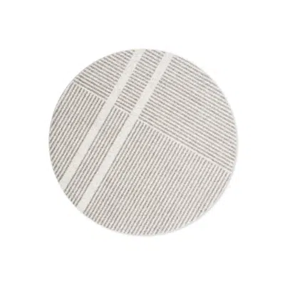 画像 Heymat Løype Breezy Beige XL round mat 100x100cm