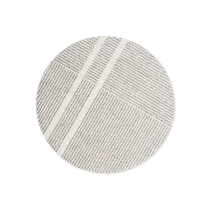 Heymat Løype Breezy Beige XL round mat 100x100cm