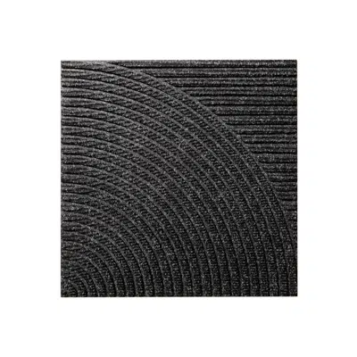 Image for Heymat Entry Mat Tile - Horizontal & Circular Black (Combination Series)