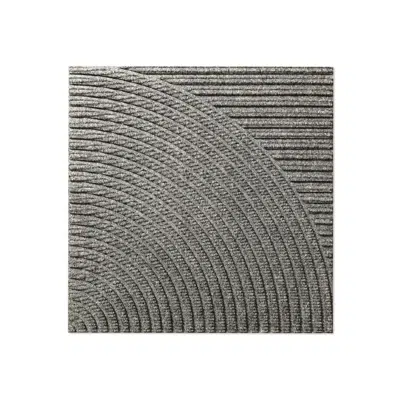 Image for Heymat Entry Mat Tile - Horizontal & Circular Grey (Combination Series)