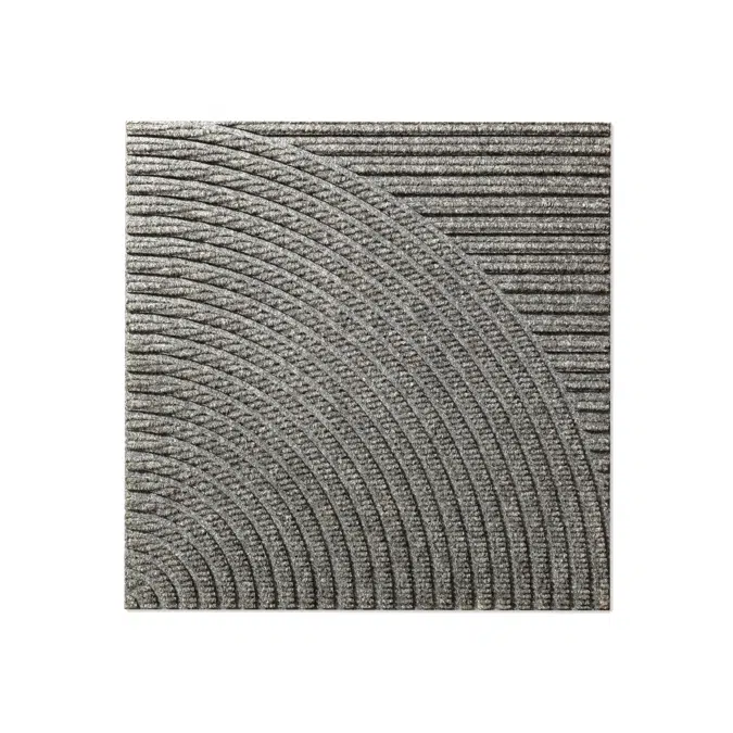 Heymat Entry Mat Tile - Horizontal & Circular Grey (Combination Series)