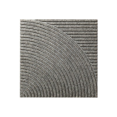 Image pour Heymat Pro Zen Carpet Tile Horizontal & Circular Grey - Individual item - Combination Series