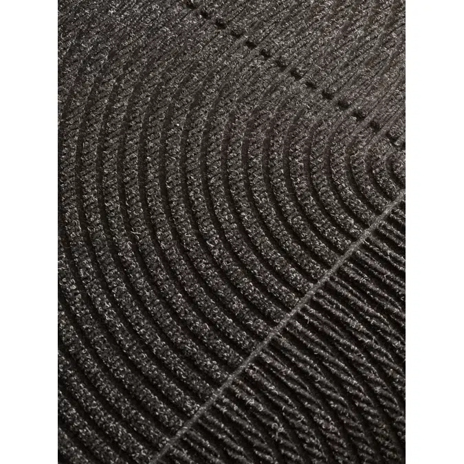  Heymat Entry Mat Tile - Vertical & Circular Black (Combination Series)