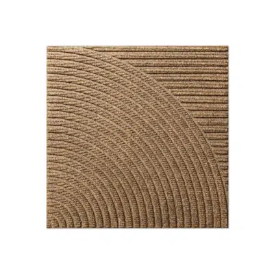 画像 Heymat Entry Mat Tile – Horizontal & Circular Beige (Combination Series)