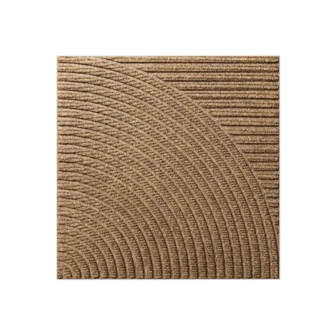 Heymat Entry Mat Tile – Horizontal & Circular Beige (Combination Series)