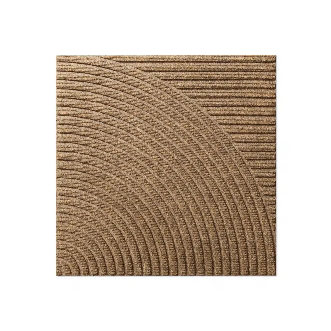 Heymat Pro Zen Carpet Tile Horizontal & Circular Beige - Individual Item - Combination series