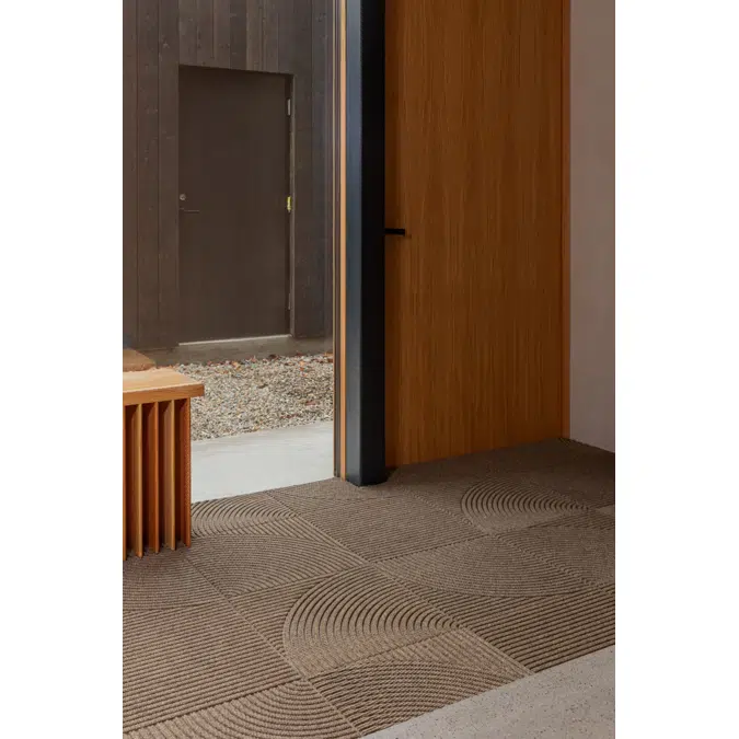 Heymat Entrance Flooring System - Tile Horizontal & Circular Beige - Individual item - Combination Series