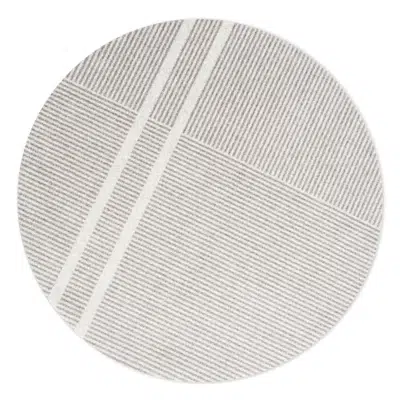 bild för Heymat Løype Breezy Beige XL round mat 150x150cm