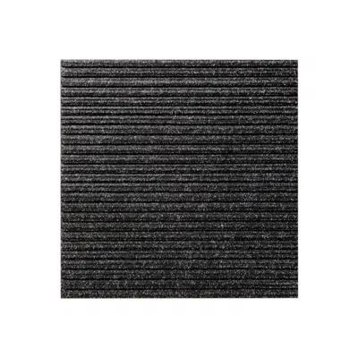 imazhi i Heymat Entry Mat Tile - Straight Black (Combination Series)