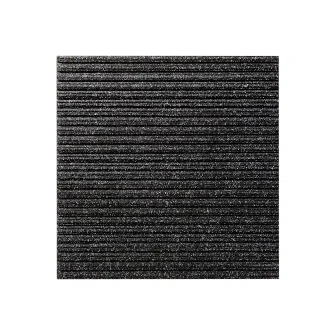 Heymat Entry Mat Tile - Straight Black (Combination Series)