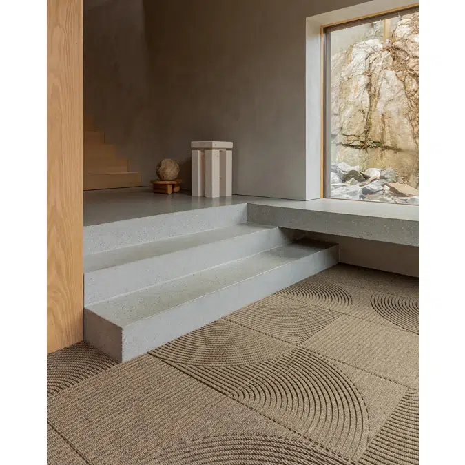 Heymat Entry Mat Tile - Straight Beige (Combination Series)