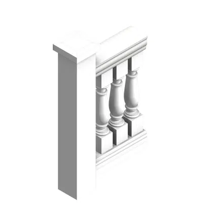 Image for 7" x 43" Fiberglass, Urethane, & Synthetic Stone Balustrades, Railing System