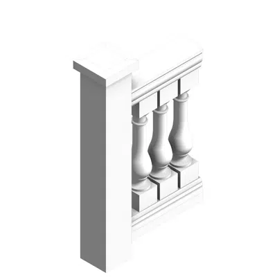 Image for 7" x 43" Fiberglass, Urethane, & Synthetic Stone Balustrades, Railing System