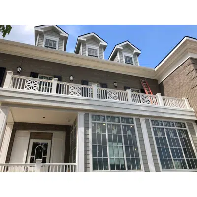 4-1/4" x 37" Fiberglass, Urethane, & Synthetic Stone Balustrades, Railing System图像
