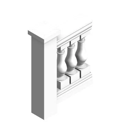 Immagine per 7" x 37" Fiberglass, Urethane, & Synthetic Stone Balustrades, Railing System
