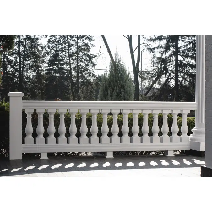 7" x 37" Fiberglass, Urethane, & Synthetic Stone Balustrades, Railing System