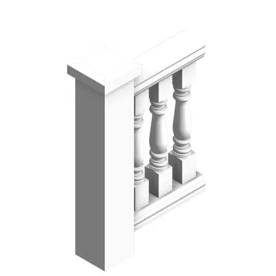 6" x 37" Fiberglass, Urethane, & Synthetic Stone Balustrades, Railing System图像
