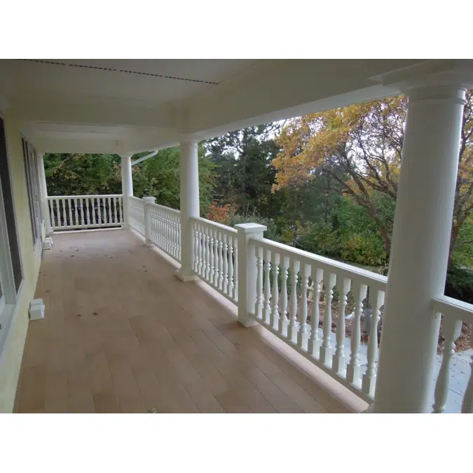 4-1/4" x 37" Fiberglass, Urethane, & Synthetic Stone Balustrades, Railing System