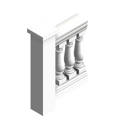 7" x 37" Fiberglass, Urethane, & Synthetic Stone Balustrades, Railing System图像