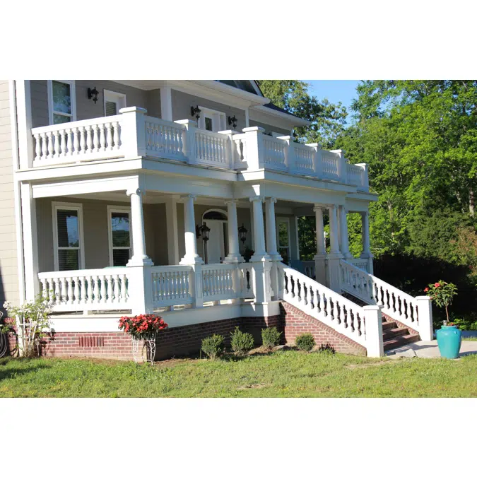 7" x 37" Fiberglass, Urethane, & Synthetic Stone Balustrades, Railing System